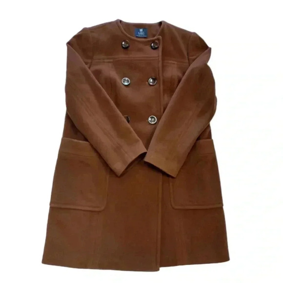 Marks & Spencer Wool Cashmere Blend Car Coat Size 16UK/12US - Picture 7 of 14